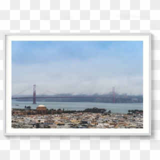 Through The Fog, Golden Gate Bridge, San Fransisco, Clipart