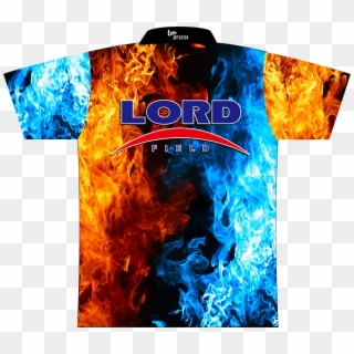 Lord Field Red/blue Flames Dye-sublimated Shirt - Fuego Rojo Y Azul Clipart