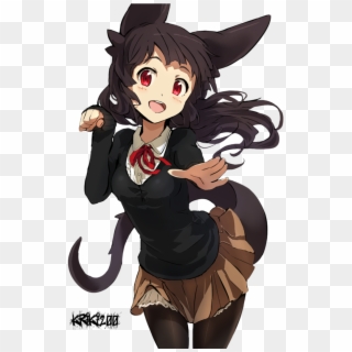 Cat Girl Anime Render By Kriki200 - Fox Cute Anime Girl Clipart