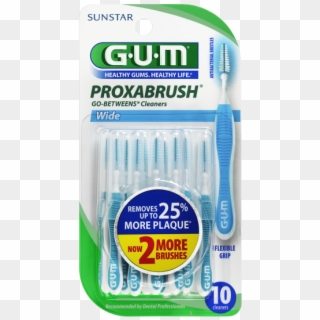 Gum Proxabrush Go-between Cleaners, Wide, 10 Ct - Gum Proxabrush Clipart
