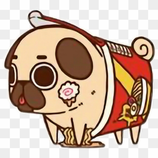 Cute Kawaii Pug Chibi - Puglie Pug Clipart