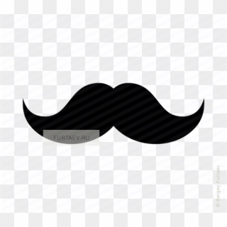 Male Vector Mustache Transparent Clipart Free Download - Png Download