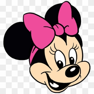 Ear Clipart Goofy - Pink And White Minnie Mouse - Png Download