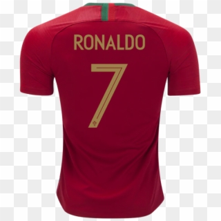 Portugal 2018 Home Jersey Ronaldo - Portugal Ronaldo Jersey 2018 Clipart