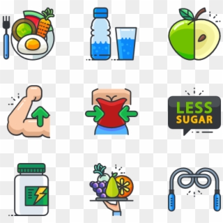 Diet And Fitness - Png Free Vector Trip Clipart