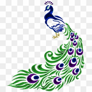Jewel, Peacock, Jewelry, Feather, Crystal, Gem - Peacock Images Wall Painting Clipart