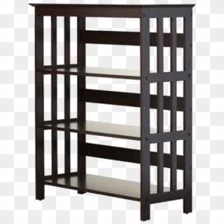 Kids Room Bookshelf With Slatted Sides And Open - Bookcase Clipart