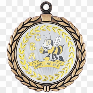 Metallic Spelling Bee Medal - Medal Clipart