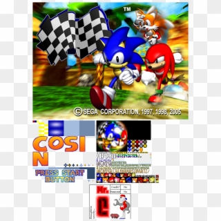 Sonic R Title Screen Clipart