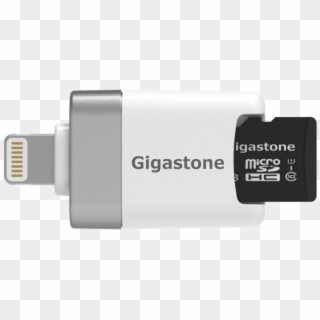 Gigastone Cr8600 Iphone Flash Drive Micro Sd Card Reader - Micro Sd Iphone Reader Clipart