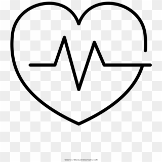 Heart Rate Coloring Page - Ritmo Cardiaco Para Colorear Clipart