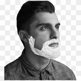 Guy Lathered Shaved - Gentleman Clipart