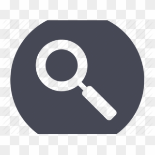 Search Magnifying Glass Icon - Circle Clipart