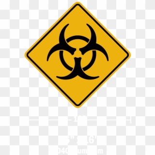 Biohazard Warning Plaque - Caution Infection Clipart