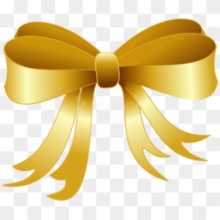 Free Png Ribbon Png - Christmas Clip Art Gold Transparent Png