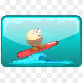 Free Surfing Cartoon Pictures - Egg Surfing Clipart