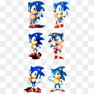 Sonic Jap Us Comparison Clipart