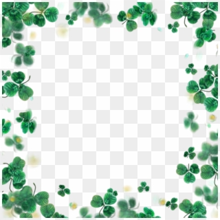 #border #leaf #luck #lucky #simple #green - Picture Frame Clipart