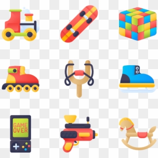 Christmas Toys - Icon Flat Design Png Clipart