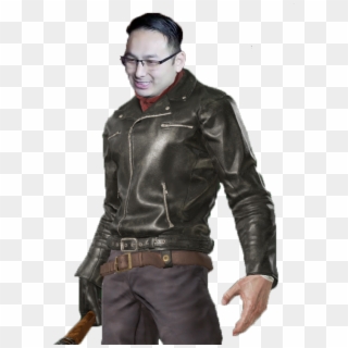 @brnsntrn Since You Loving Negan So Much Lately, A - Leather Jacket Clipart