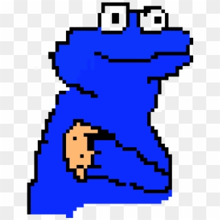 Cookie Monster Pixel Art - Undertale Pixel Art Gaster Clipart