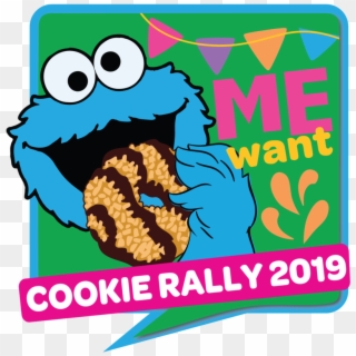 Cookie Monster Cookie Rally Clipart