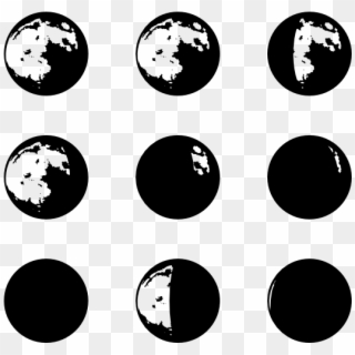 Moon Phase - Moon Phases Clip Arts - Png Download