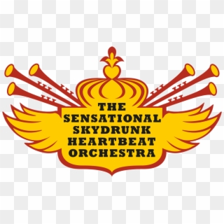 The Sensational Skydrunk Heartbeat Orchestra Logo Clipart