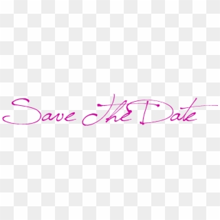 Save The Date - Calligraphy Clipart