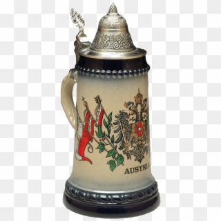 Beer Mug Austrian Symbols - Porcelain Clipart