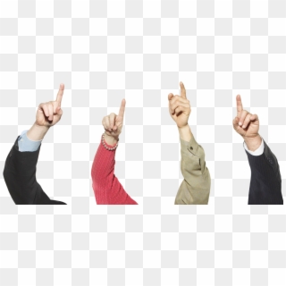 Fingers Transparent - Hands Pointing Up Png Clipart