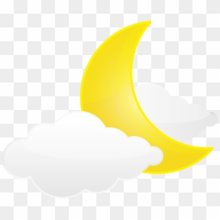 Moon With Clouds Png Transparent Clip Art Image