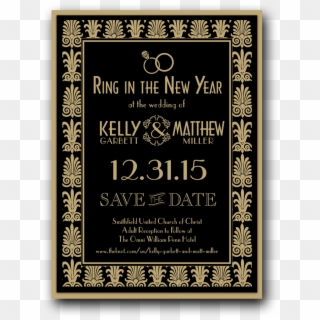Save The Date Gatsby Clipart