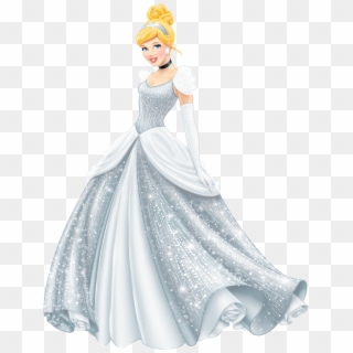 Disney Princess In White Dress Clipart