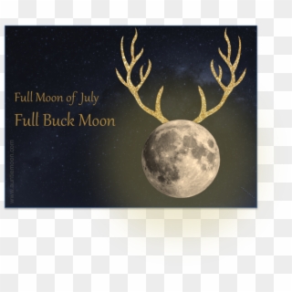 Full Buck Moon In Capricorn And Live, Laugh, Love Days - Full Buck Moon 2017 Clipart