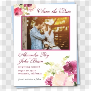 Photo Wedding Save The Date Sentimental - Christmas Card Clipart