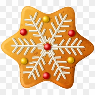 Christmas Cookie Snowflake Png Clipart Image - Christmas Cookie Transparent Background