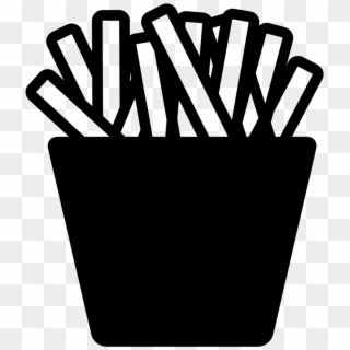 French Fries Clipart - French Fries Png Black Transparent Png