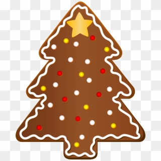 Christmas Cookie Tree Clipart Png Image - Gingerbread Christmas Tree Clipart Transparent Png