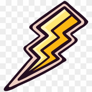 Lightning Thunder Sticker Icon - Lightning Sticker Png Clipart