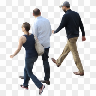 Photoshop People Walking Overhead View People Wlaking - Group People Walking Png Clipart