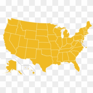 Libertarian Party Ballot Access Locator Map, 1996 - Us States Map Svg Clipart