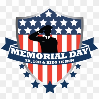Memorial Day 5k, 10k & Kids 1k Run - Flag Of The United States Clipart