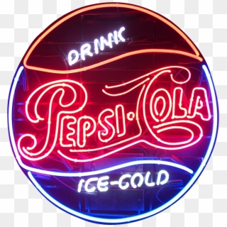 Soft Drink Neon Signs Pepsi Cola Classic Sign - Pepsi Neon Sign Clipart