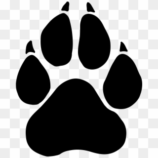 File - Panther Paw - Svg - Panther Paw Print Png , - Panther Paw Svg Clipart