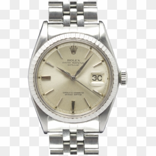 Rolex 1603 Datejust Alpha Hands Silver Dial Horare - Analog Watch Clipart