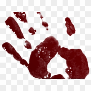 Handprint Clipart Blood - Bloody Handprint Png Transparent Png