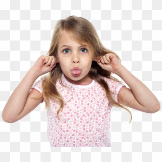 Child Girl - Girl Sticks Tongue Out Clipart