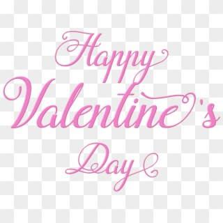 Free Png Download Happy Valentine's Day Pink Text Png - Happy Valentine Day Text Png Clipart