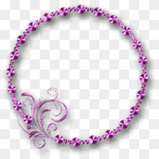 Glossy Pink Frame Purple Filigree No Back Image - South Asian Culture Bracelets Clipart